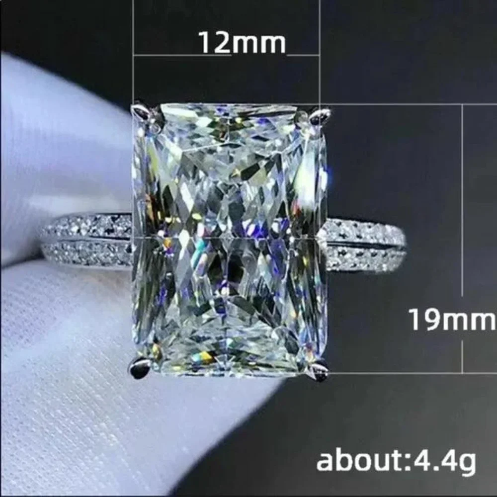 NEW 925 STERLING SILVER DIAMOND HALO RING, BEAUTIFUL RING, SHINY RING. - Picture 4 of 4